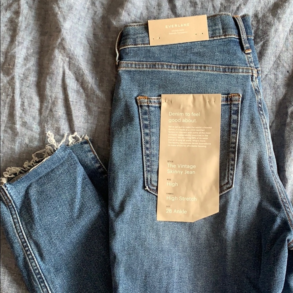 Everlane High Rise Skinny Jeans: sz 28 ankle